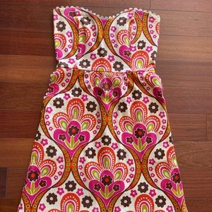 Judith March strapless patterned dress